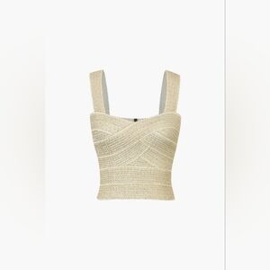 Zip Back Crop Bandage Tank Top